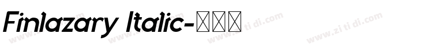 Finlazary Italic字体转换